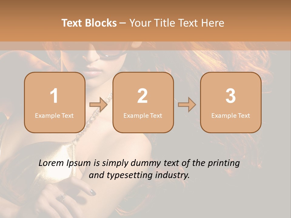 Copyspace Lady Dance PowerPoint Template