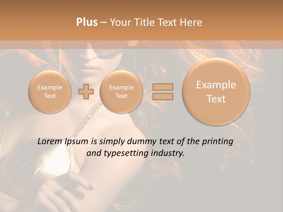 Copyspace Lady Dance PowerPoint Template