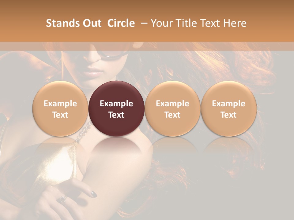 Copyspace Lady Dance PowerPoint Template