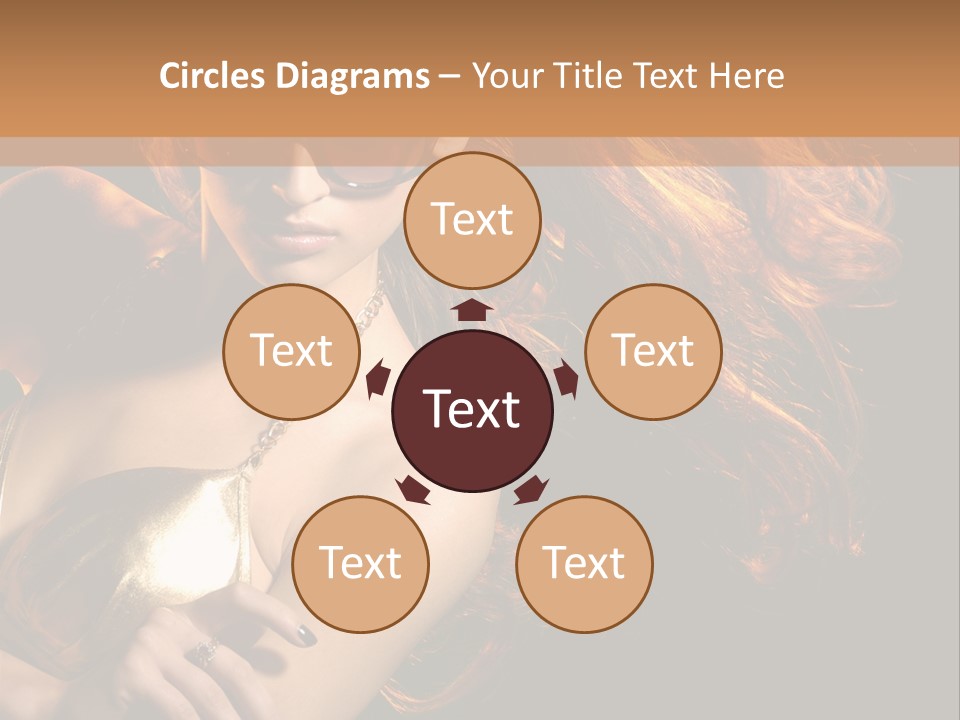 Copyspace Lady Dance PowerPoint Template