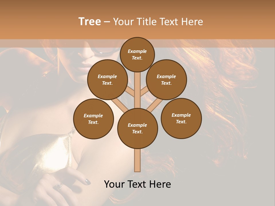 Copyspace Lady Dance PowerPoint Template