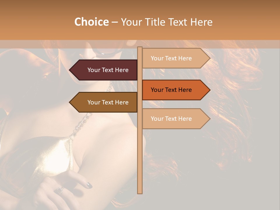 Copyspace Lady Dance PowerPoint Template