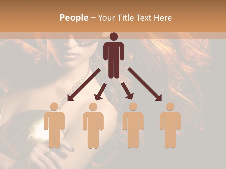 Copyspace Lady Dance PowerPoint Template