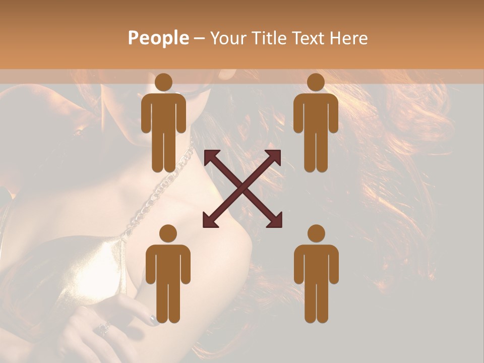 Copyspace Lady Dance PowerPoint Template