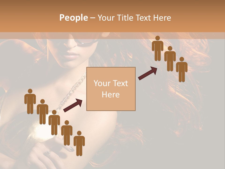 Copyspace Lady Dance PowerPoint Template