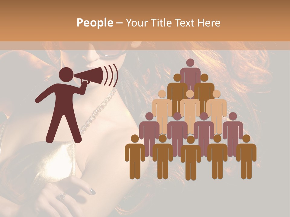 Copyspace Lady Dance PowerPoint Template