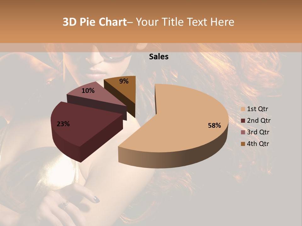 Copyspace Lady Dance PowerPoint Template