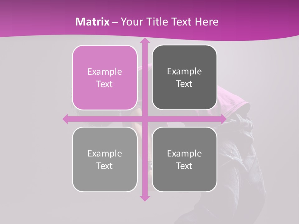 A Skateboarder In A Purple Shirt Is Doing A Trick PowerPoint Template