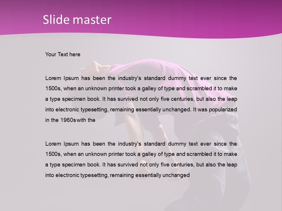 A Skateboarder In A Purple Shirt Is Doing A Trick PowerPoint Template