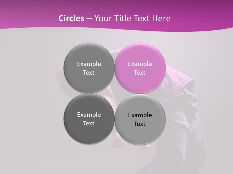 A Skateboarder In A Purple Shirt Is Doing A Trick PowerPoint Template