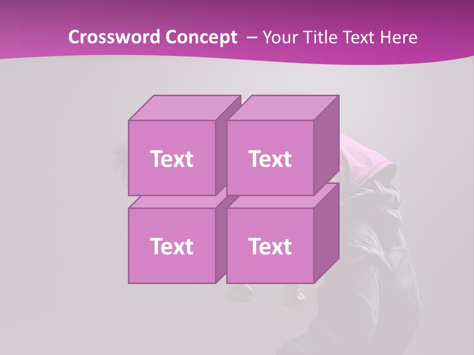 A Skateboarder In A Purple Shirt Is Doing A Trick PowerPoint Template