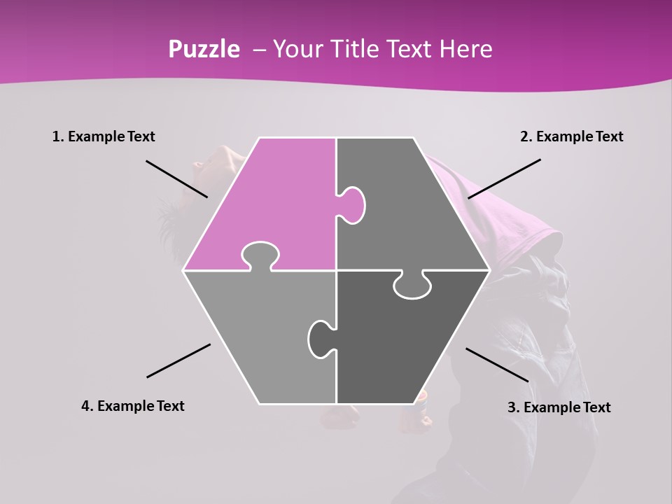 A Skateboarder In A Purple Shirt Is Doing A Trick PowerPoint Template