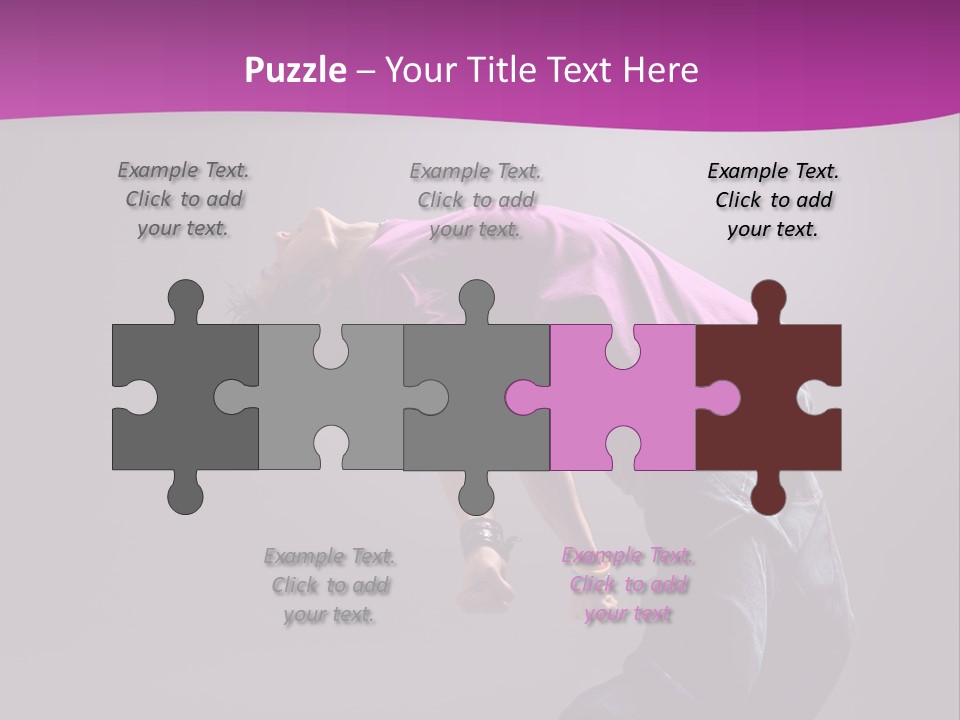 A Skateboarder In A Purple Shirt Is Doing A Trick PowerPoint Template