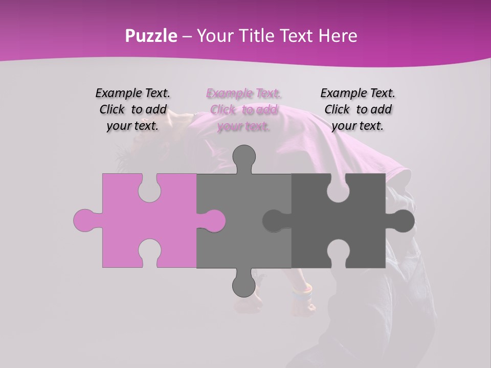 A Skateboarder In A Purple Shirt Is Doing A Trick PowerPoint Template