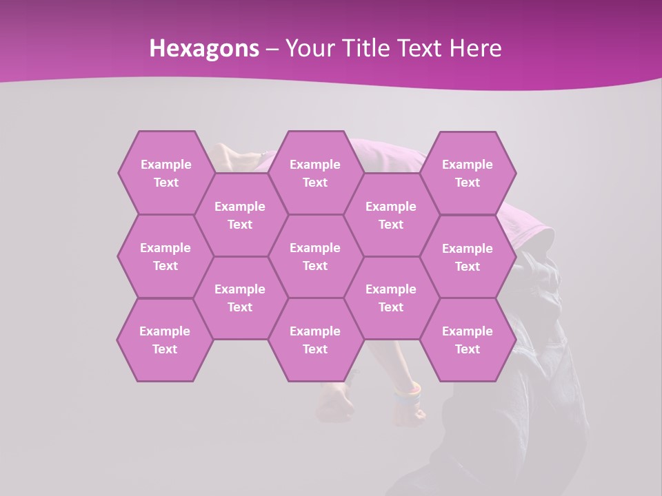 A Skateboarder In A Purple Shirt Is Doing A Trick PowerPoint Template