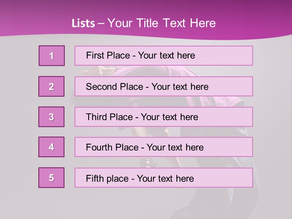 A Skateboarder In A Purple Shirt Is Doing A Trick PowerPoint Template