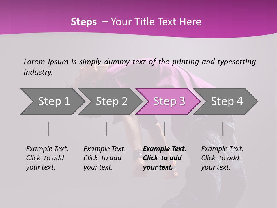 A Skateboarder In A Purple Shirt Is Doing A Trick PowerPoint Template