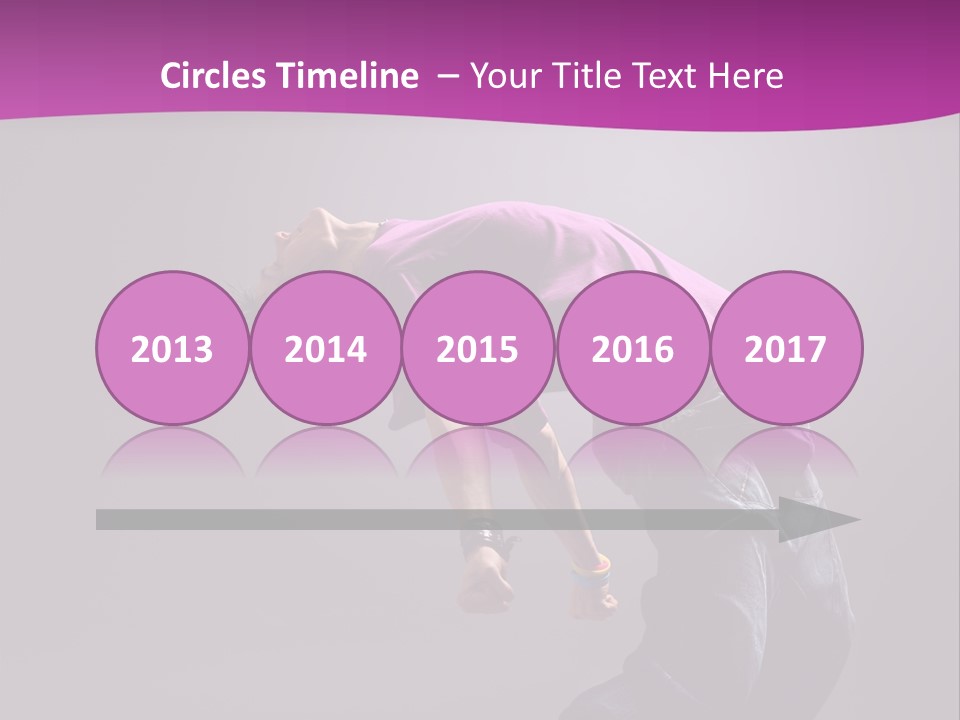 A Skateboarder In A Purple Shirt Is Doing A Trick PowerPoint Template