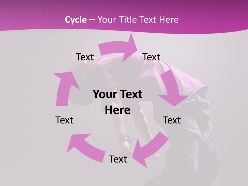 A Skateboarder In A Purple Shirt Is Doing A Trick PowerPoint Template