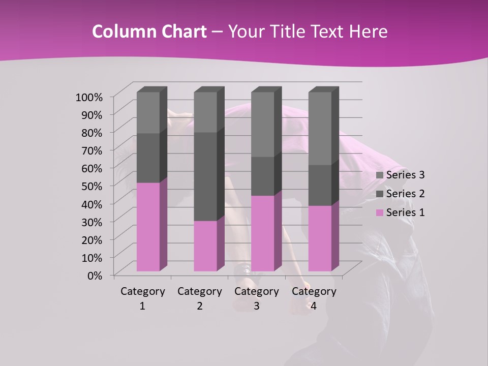 A Skateboarder In A Purple Shirt Is Doing A Trick PowerPoint Template