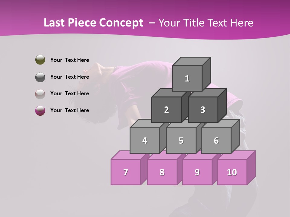 A Skateboarder In A Purple Shirt Is Doing A Trick PowerPoint Template