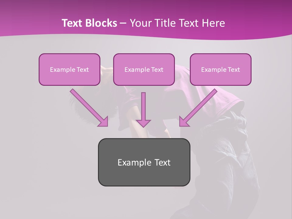 A Skateboarder In A Purple Shirt Is Doing A Trick PowerPoint Template