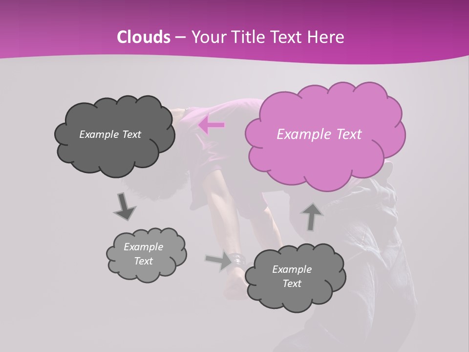 A Skateboarder In A Purple Shirt Is Doing A Trick PowerPoint Template