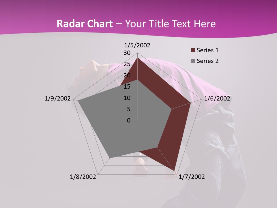 A Skateboarder In A Purple Shirt Is Doing A Trick PowerPoint Template