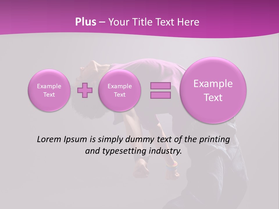 A Skateboarder In A Purple Shirt Is Doing A Trick PowerPoint Template