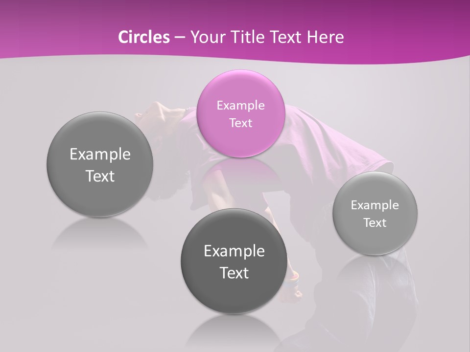 A Skateboarder In A Purple Shirt Is Doing A Trick PowerPoint Template