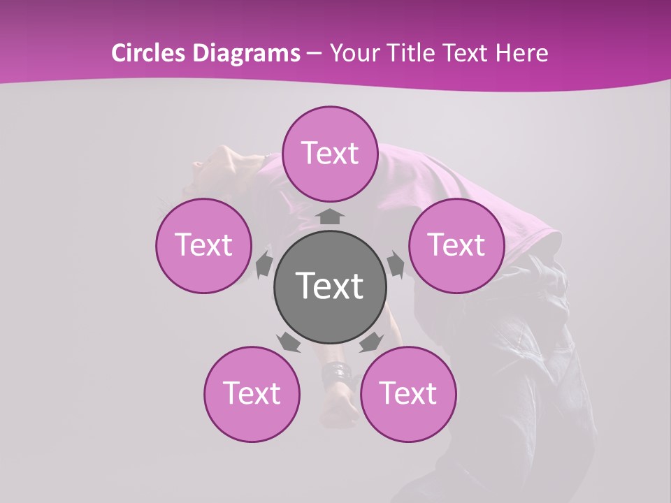 A Skateboarder In A Purple Shirt Is Doing A Trick PowerPoint Template