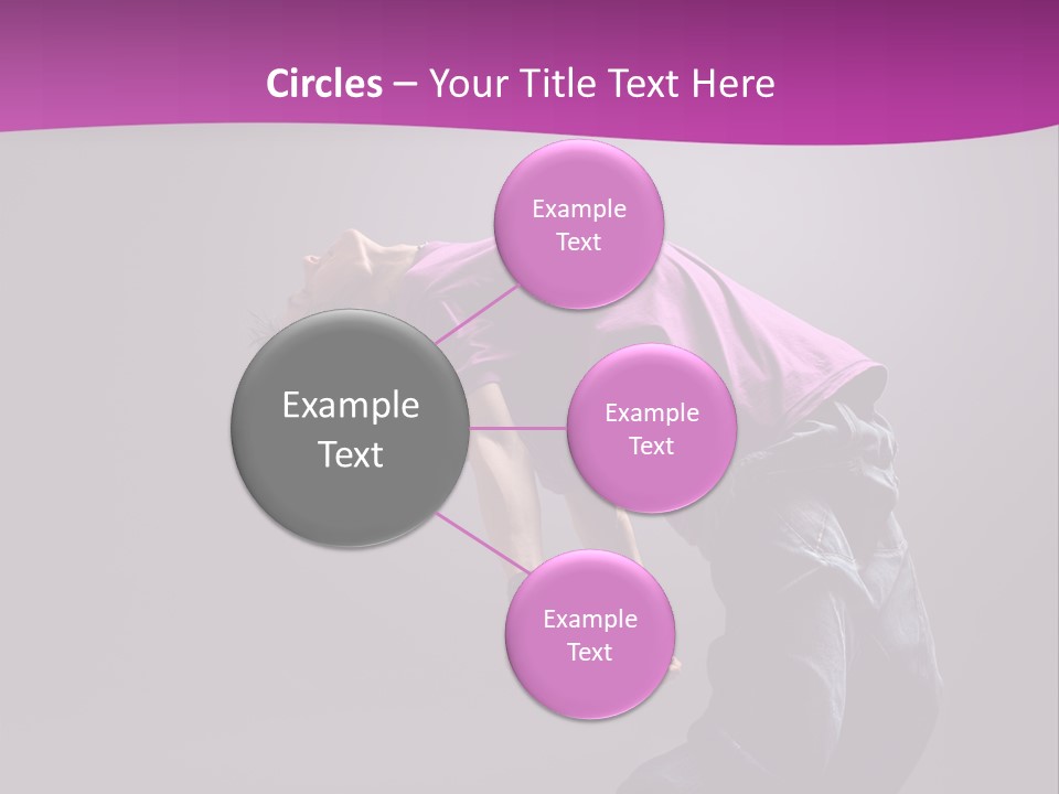 A Skateboarder In A Purple Shirt Is Doing A Trick PowerPoint Template