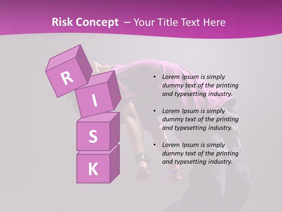 A Skateboarder In A Purple Shirt Is Doing A Trick PowerPoint Template