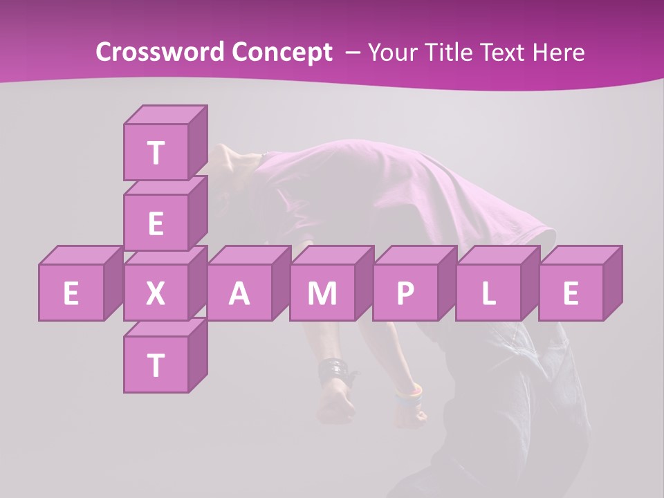 A Skateboarder In A Purple Shirt Is Doing A Trick PowerPoint Template