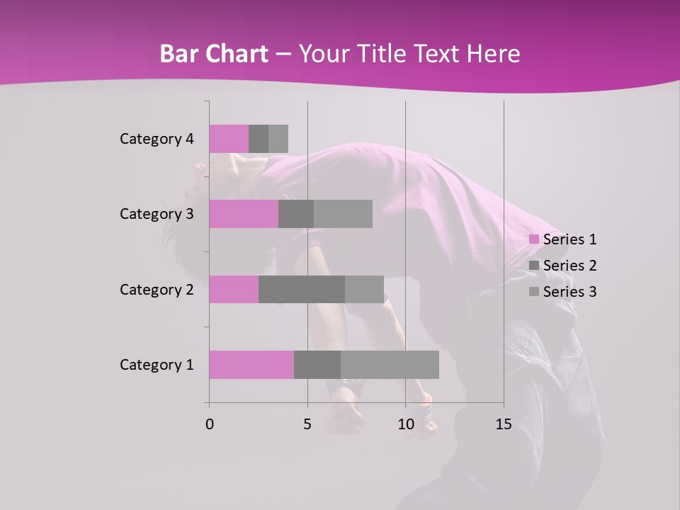 A Skateboarder In A Purple Shirt Is Doing A Trick PowerPoint Template