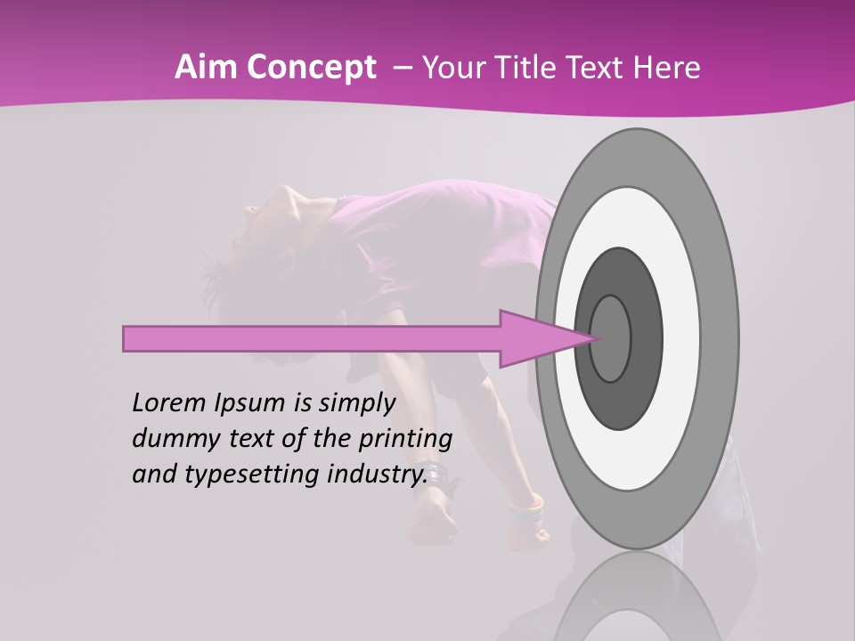 A Skateboarder In A Purple Shirt Is Doing A Trick PowerPoint Template