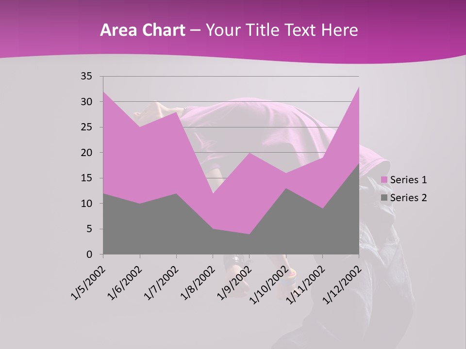 A Skateboarder In A Purple Shirt Is Doing A Trick PowerPoint Template