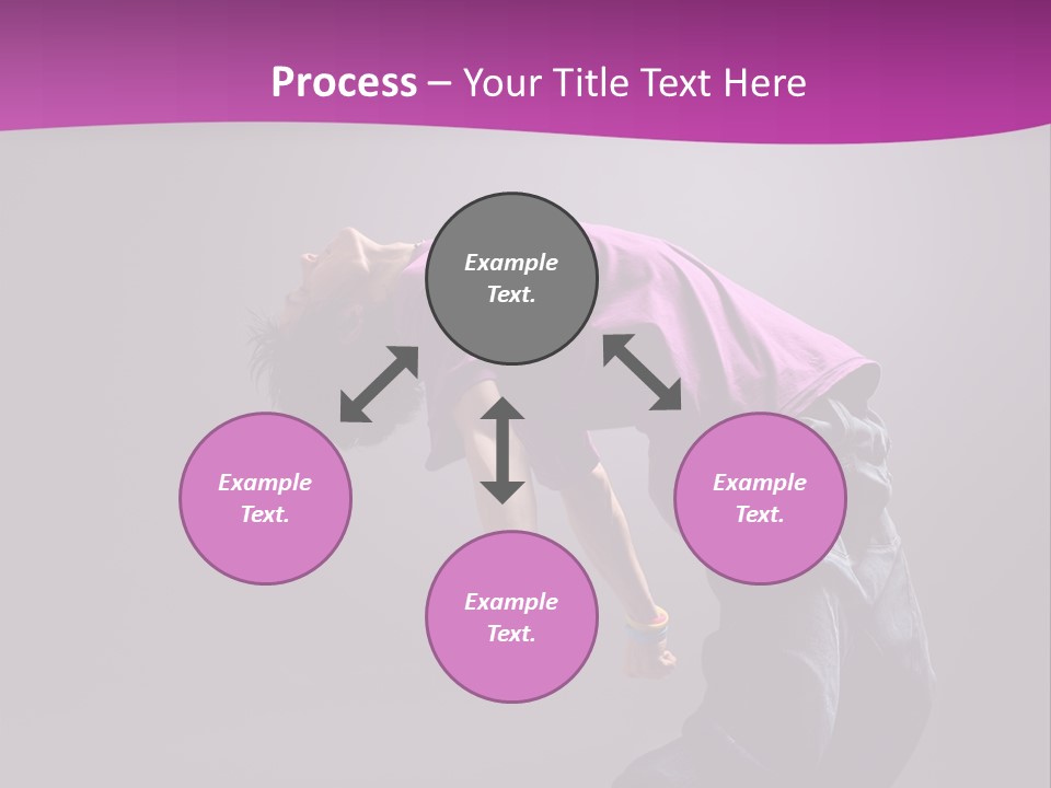 A Skateboarder In A Purple Shirt Is Doing A Trick PowerPoint Template