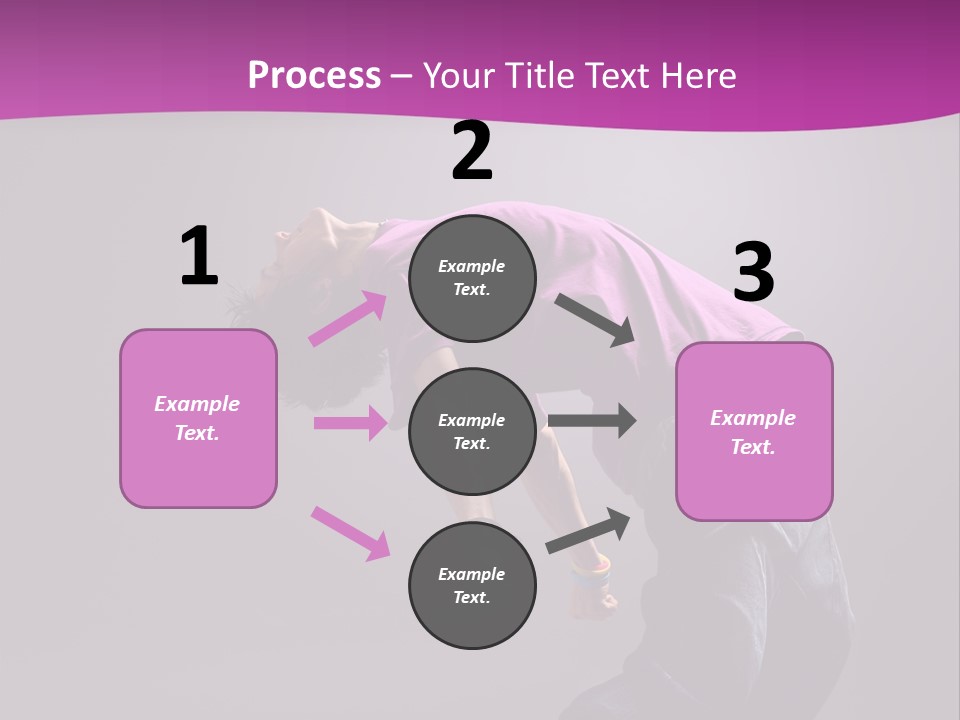 A Skateboarder In A Purple Shirt Is Doing A Trick PowerPoint Template