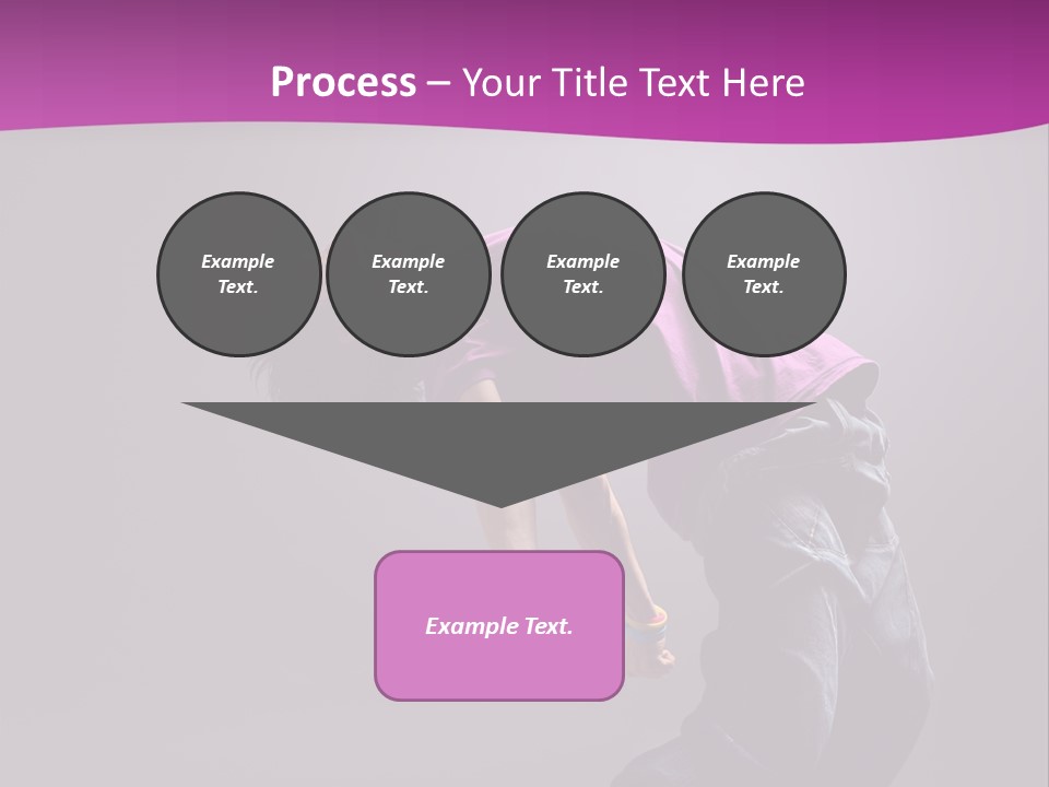 A Skateboarder In A Purple Shirt Is Doing A Trick PowerPoint Template