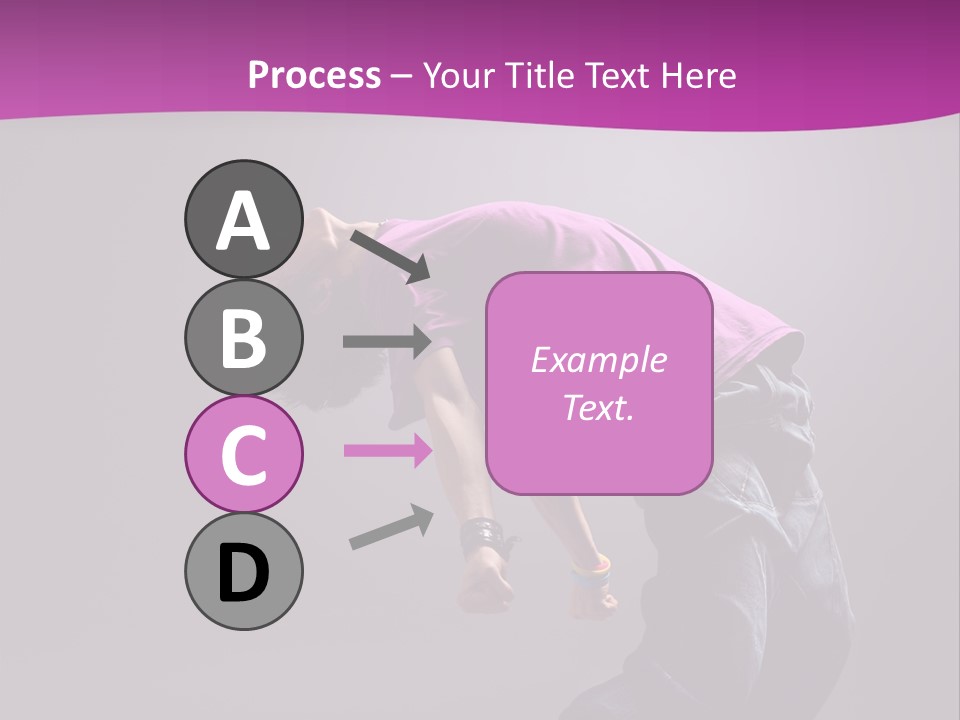 A Skateboarder In A Purple Shirt Is Doing A Trick PowerPoint Template