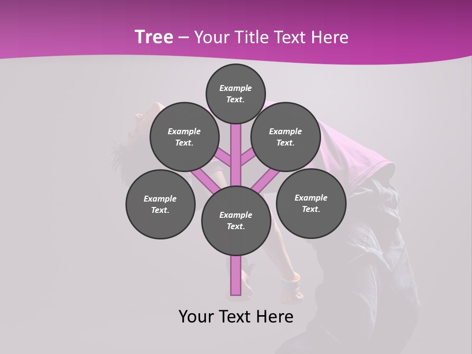 A Skateboarder In A Purple Shirt Is Doing A Trick PowerPoint Template