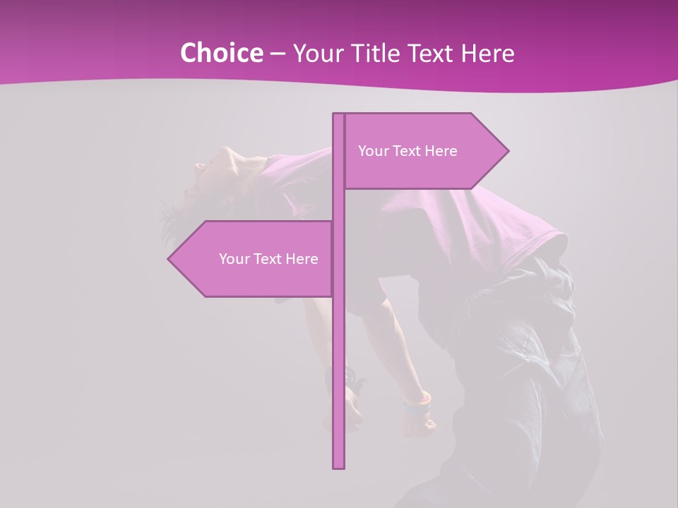 A Skateboarder In A Purple Shirt Is Doing A Trick PowerPoint Template
