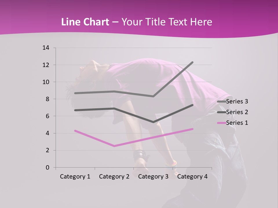A Skateboarder In A Purple Shirt Is Doing A Trick PowerPoint Template