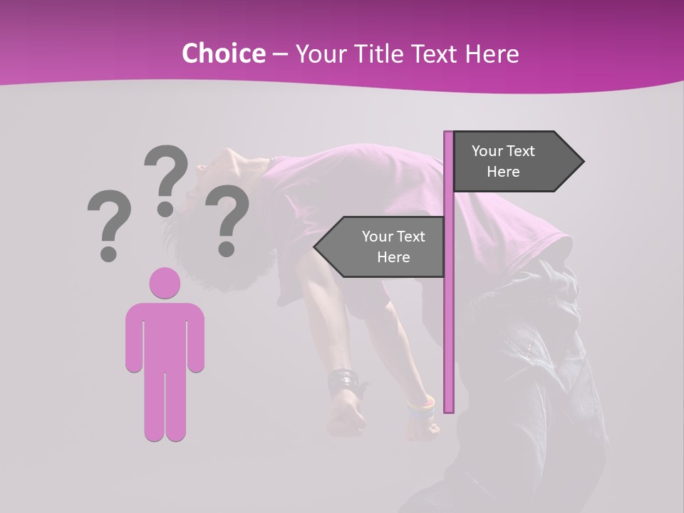 A Skateboarder In A Purple Shirt Is Doing A Trick PowerPoint Template