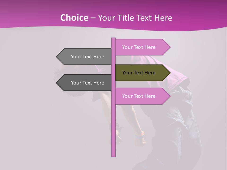 A Skateboarder In A Purple Shirt Is Doing A Trick PowerPoint Template