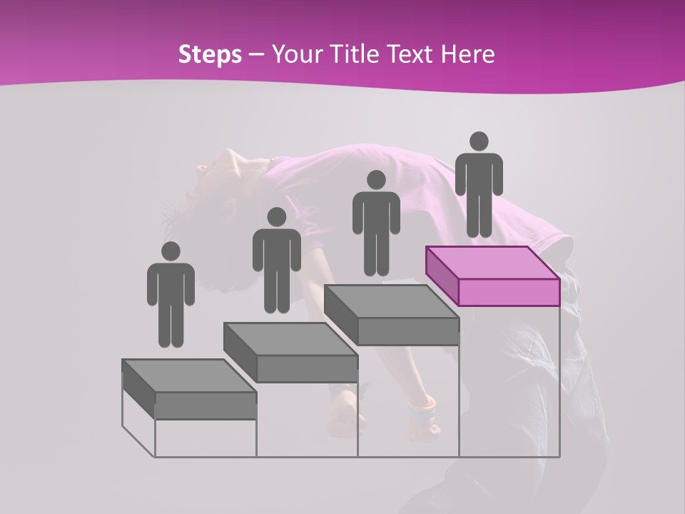 A Skateboarder In A Purple Shirt Is Doing A Trick PowerPoint Template