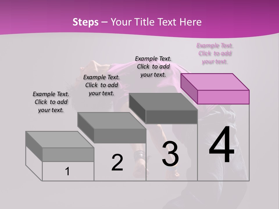 A Skateboarder In A Purple Shirt Is Doing A Trick PowerPoint Template