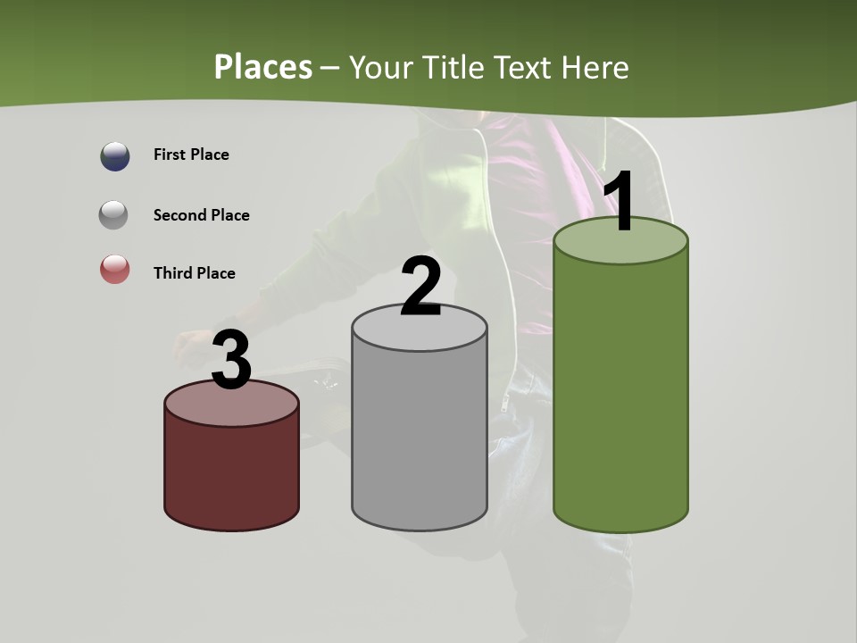 Lifestyle Attractive Breakdancer PowerPoint Template