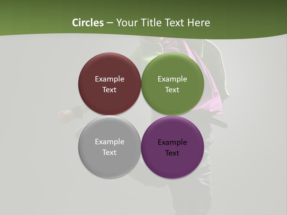 Lifestyle Attractive Breakdancer PowerPoint Template